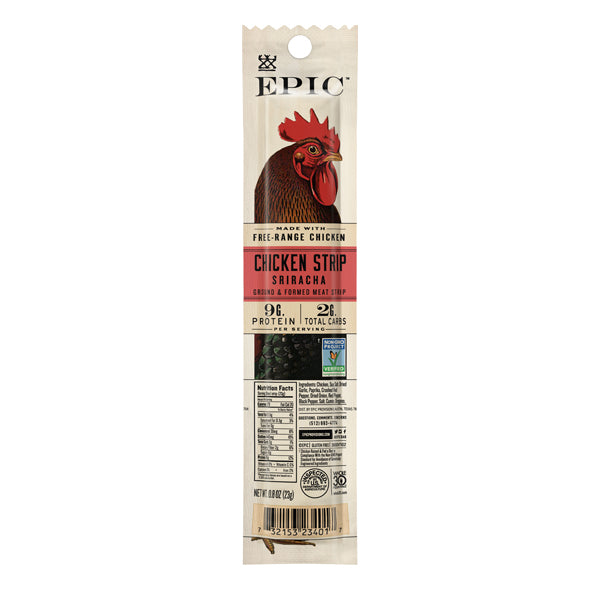 Epic Bars, Chicken Sriracha - 12 pack, 1.3 oz bars