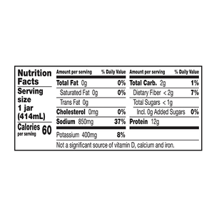 The nutrition facts for EPIC's Tuscan-Style Chicken Bone Broth.