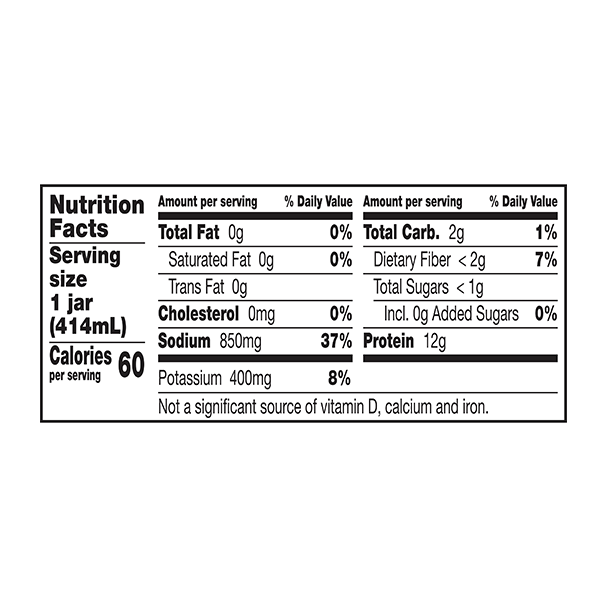 The nutrition facts for EPIC's Tuscan-Style Chicken Bone Broth.