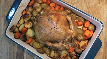 Whole30 Duck Fat Roasted Chicken