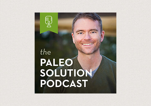 The Paleo Solution Podcast image with Robb Wolf in the background
