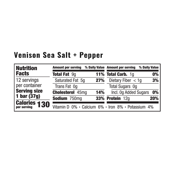 Beef Sea Salt + Pepper Bar – EPIC Provisions